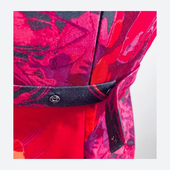 Elie Tahari SZ 4  Beautiful floral print Sheath style Cocktail Party dress - Picture 6 of 10